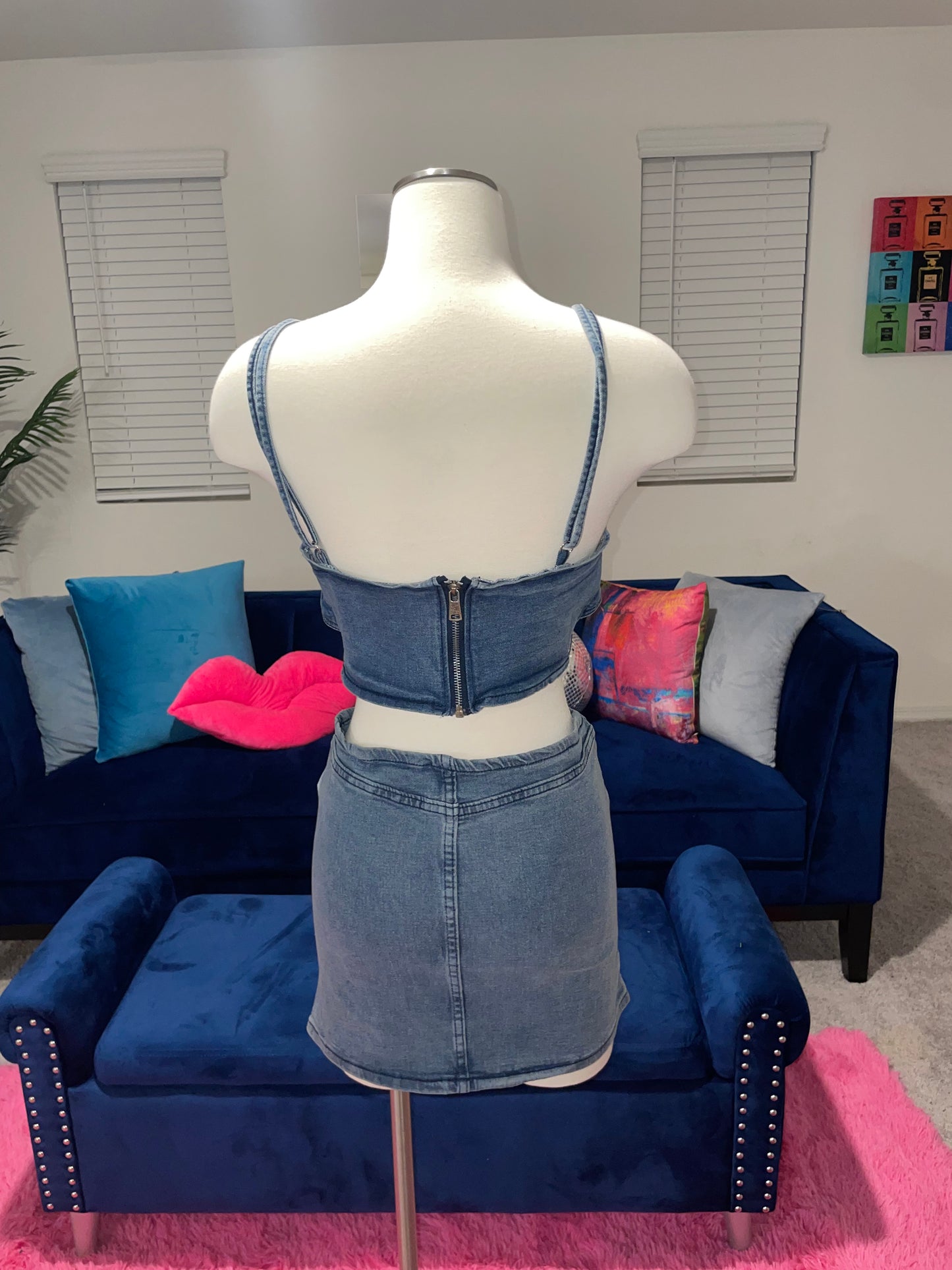 Strapped Skirt Set