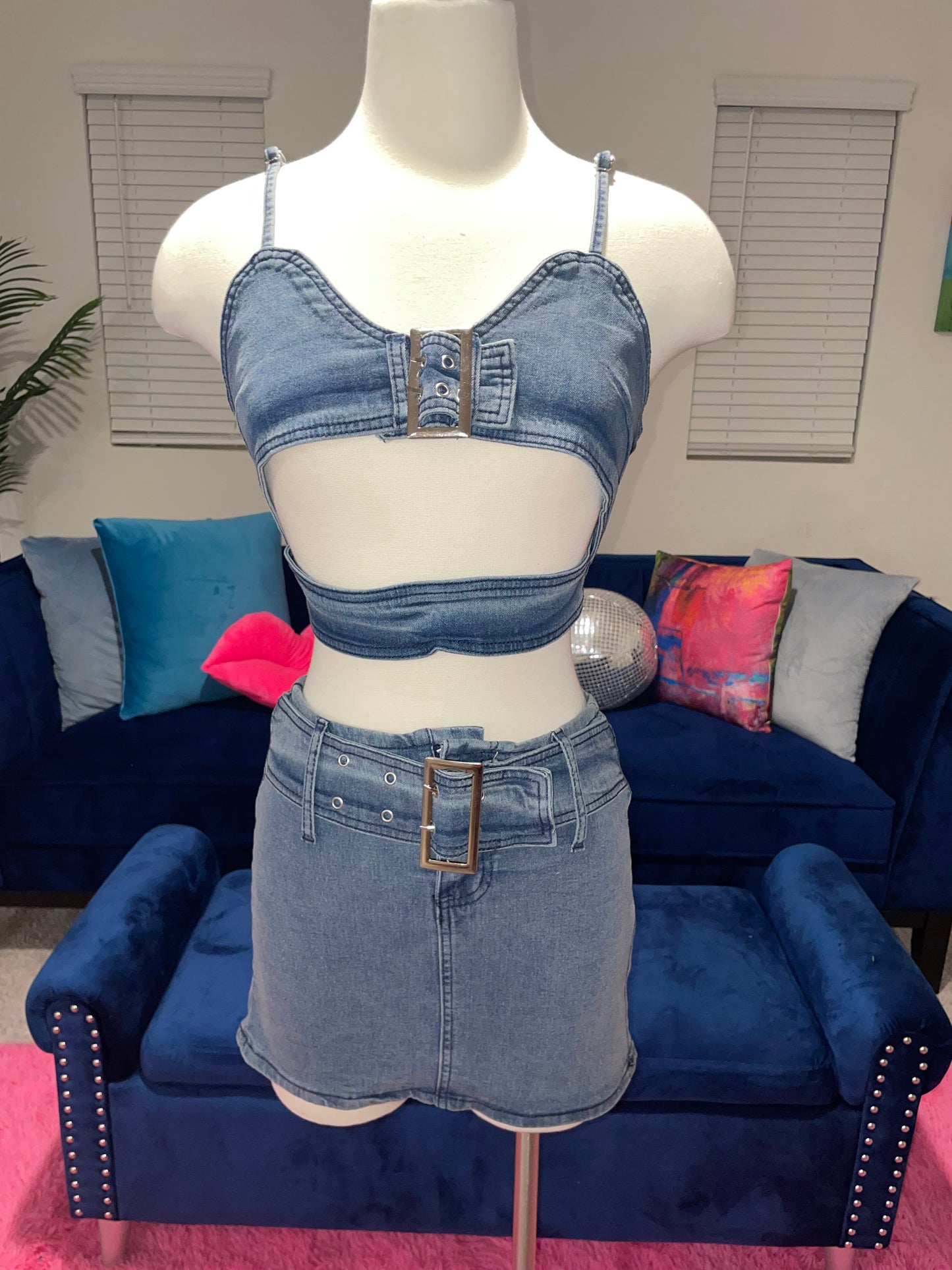 Strapped Skirt Set